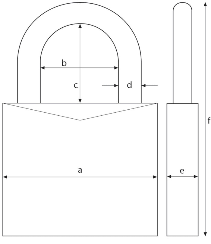 ABUS Weatherized Steel Padlock 83WP/53-300 S2