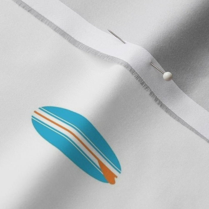 Aqua Ocean Blue and Orange Mini Size Classic Surfboards Sheet Set - Extremely Stoked