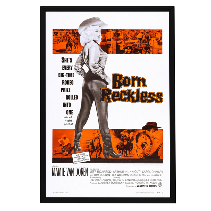"Born Reckless" (1959) Framed Movie Poster