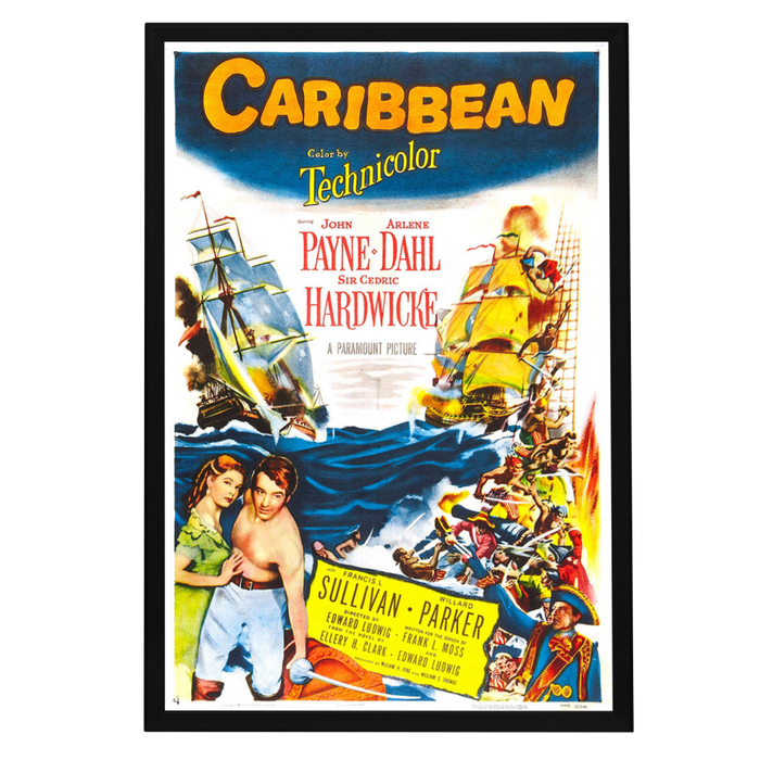 "Caribbean" (1952) Framed Movie Poster