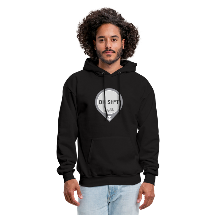 Dexcom Oh Sh*t Crash Alert Humor Humor Unisex Contrast Hoodie - black