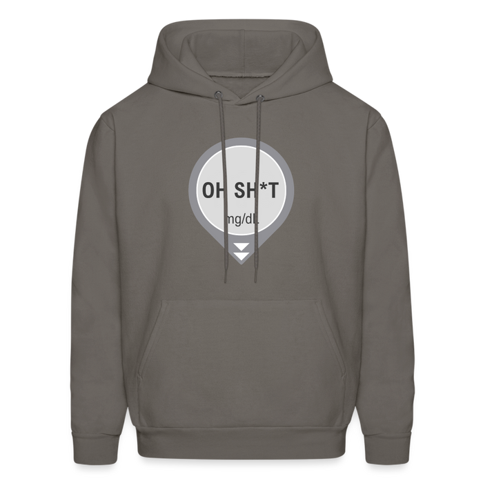 Dexcom Oh Sh*t Crash Alert Humor Humor Unisex Contrast Hoodie - asphalt gray