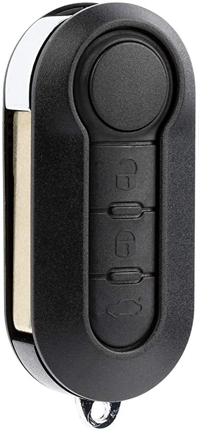 Fiat 3-Button Flip-Style Remote Head Key w/ Trunk