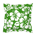 Fresh Green and White Hawaiian Flowers Euro Pillow Sham – Extremely Stoked® Eco Beach Luxe Collection