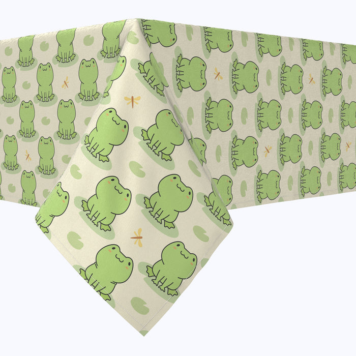 Frog Illustration Cotton Rectangles