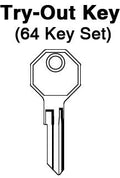 GM - 1935 + All Locks - TO-120 (B10) 64pc. Try-Out Key Set