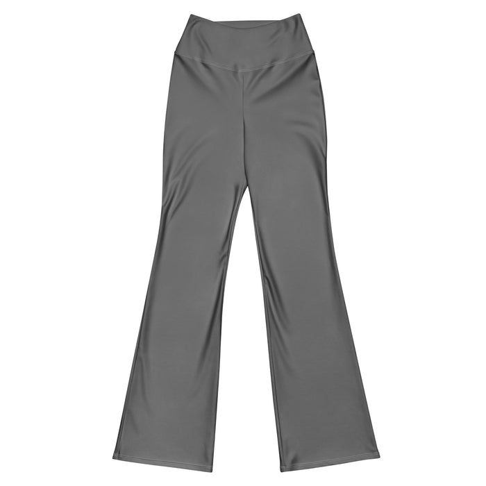 Gray Flare Leggings with Extremely Stoked Epic Wave Logo - Extremely Stoked