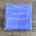 Happy Birthday Blue Bow Beverage Napkins - Lyla's: Clothing & Gifts - Online and Rockwall Texas Boutique