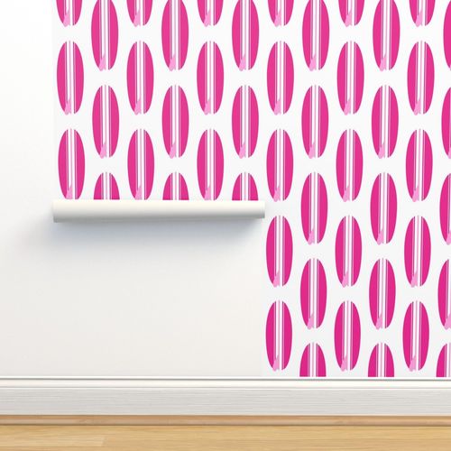 surfer girl pink classic surfboards wallpaper
