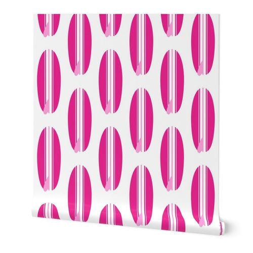 surfer girl pink classic surfboards wallpaper
