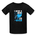 I have a Hero I call Him Dad Diabetes Superhero Kids' T-Shirt - black