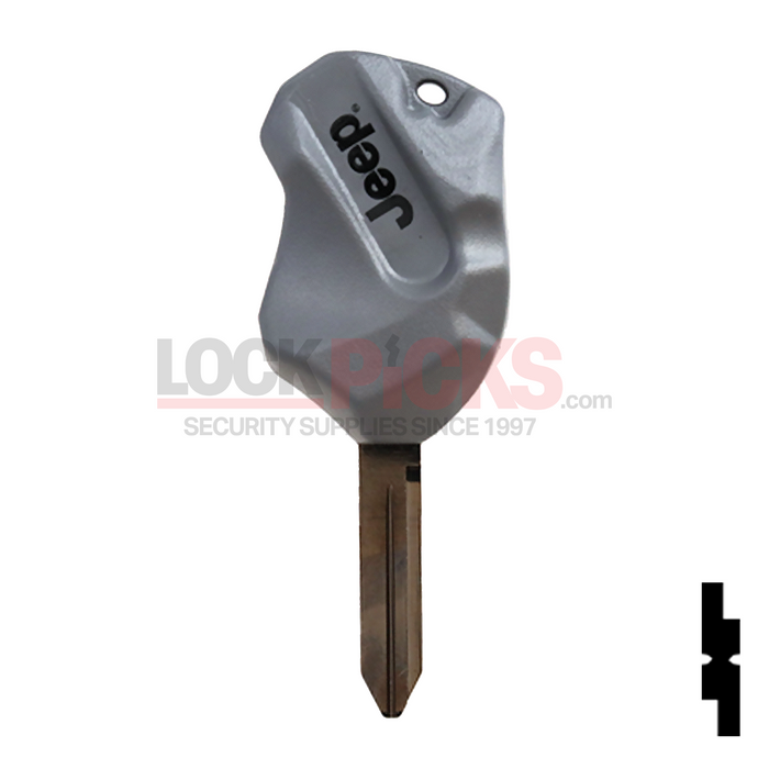 Jeep "Rock" (Y160PT) Transponder Key w/ Jeep Logo -by Strattec