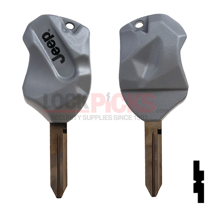 Jeep "Rock" (Y160PT) Transponder Key w/ Jeep Logo -by Strattec