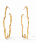 JULIE VOS GARDENIA TEXTURED HOOP