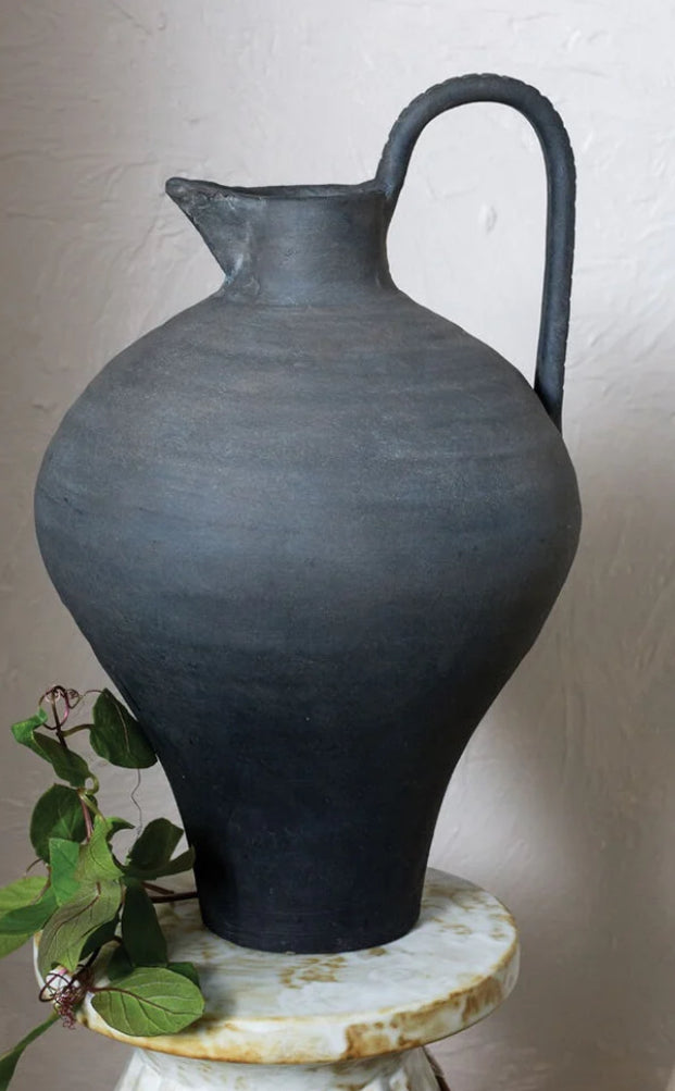 large black pitcher