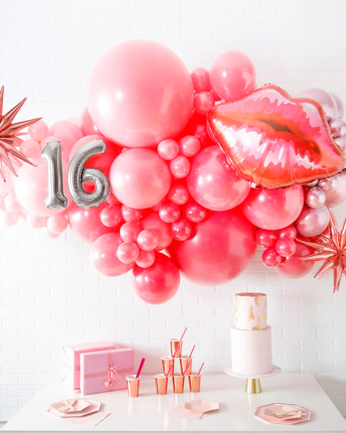 Life In Plastic - Balloon Backdrop Install Piece with Foils - 6ft
