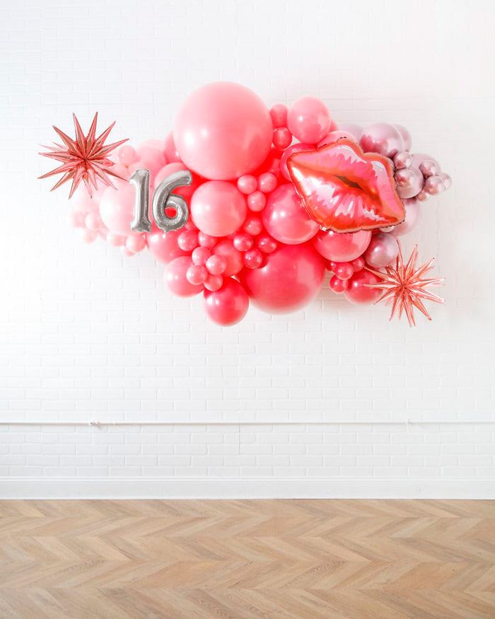 Life In Plastic - Balloon Backdrop Install Piece with Foils - 6ft
