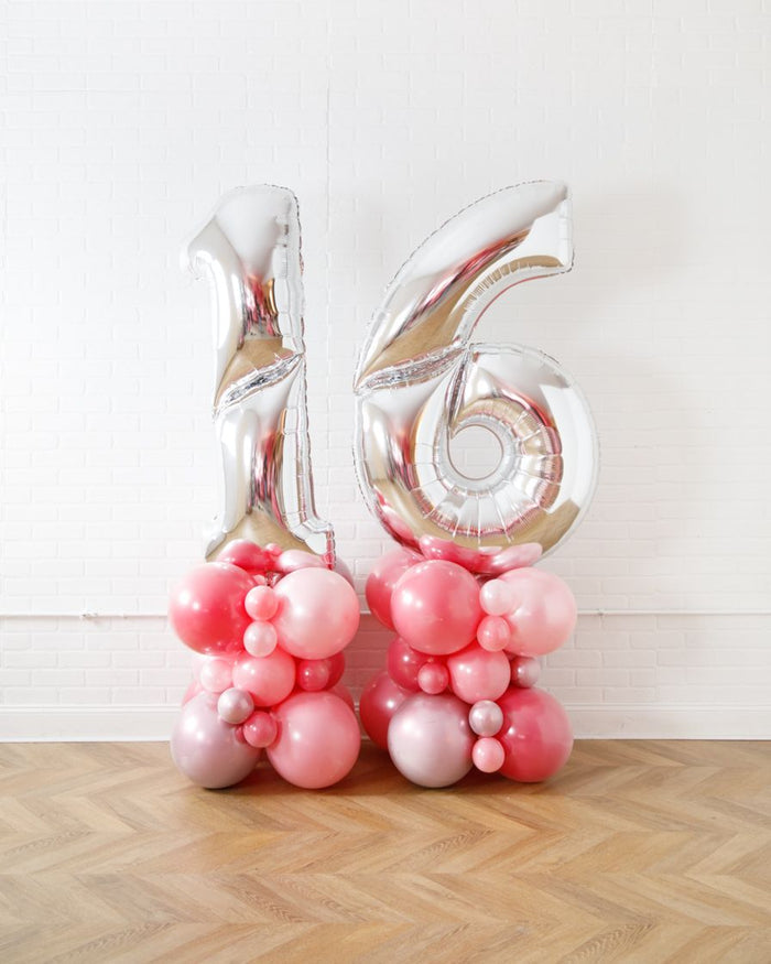 Life In Plastic - Jumbo Number Balloon Pedestal - 6ft