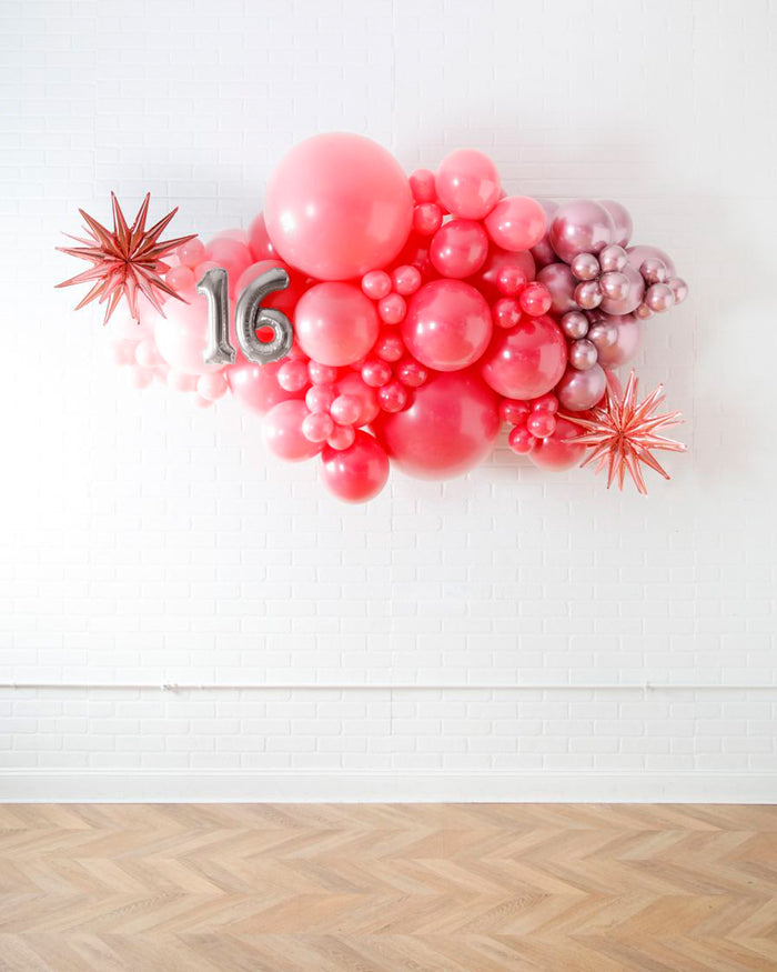 Life In Plastic - Number Backdrop Balloon Garland Install Piece