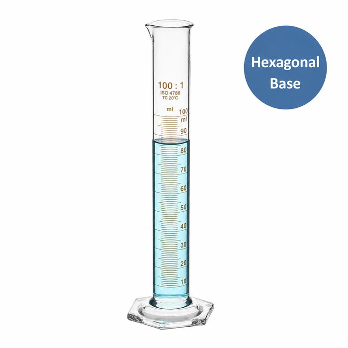 Measuring Cylinder Borosilicate Glass Accuracy As Per Class B