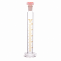 Measuring Cylinder Borosilicate Glass With Hexagonal Glass Base and PP Super Stopper ISO Class B