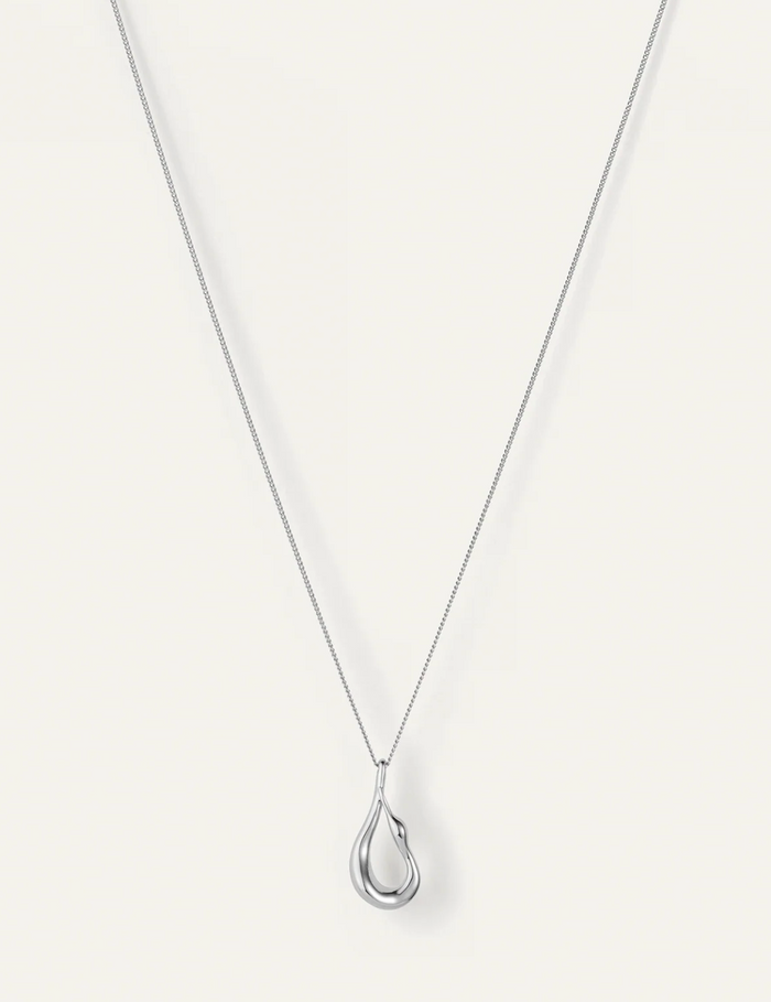 MINI EGRET PENDANT NECKLACE - GOLD OR SILVER
