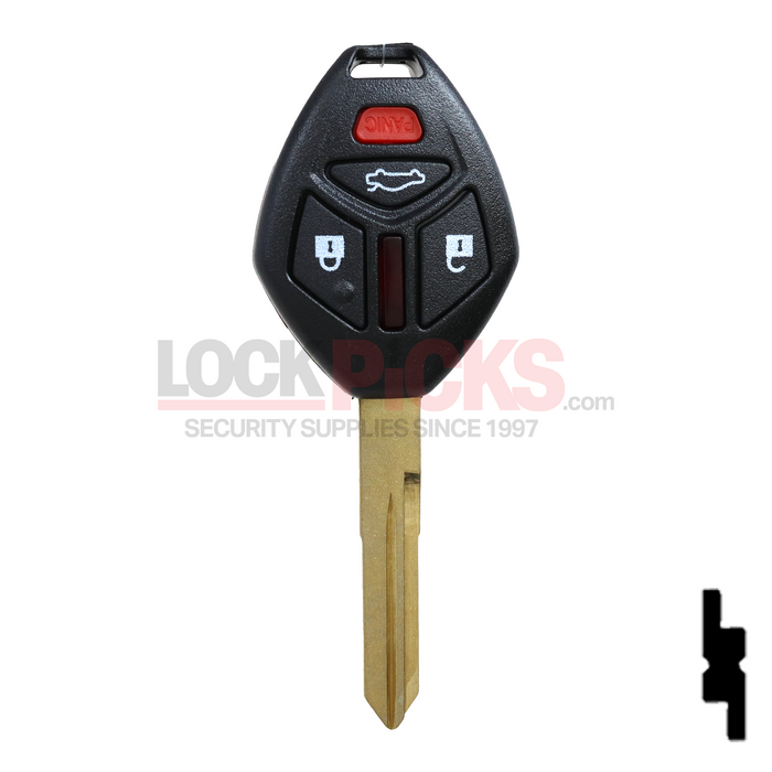 Mitsubishi 4-Button Remote Head Key (FCC ID: OUCG8D-620M-A) -by Kee-Co