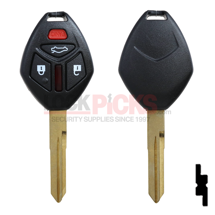 Mitsubishi 4-Button Remote Head Key (FCC ID: OUCG8D-620M-A) -by Kee-Co