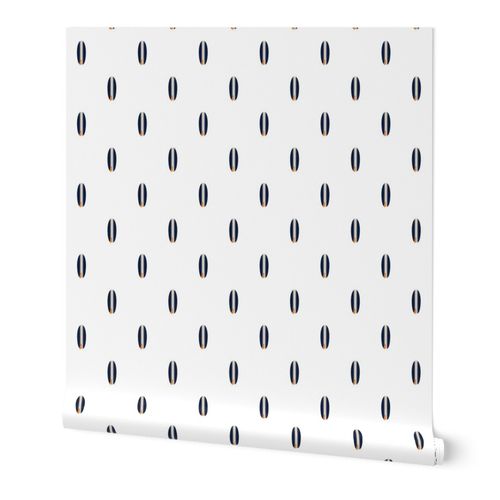 Navy Blue and Orange Classic Mini Size Surfboards Wallpaper - Extremely Stoked
