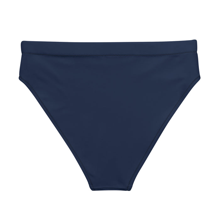 Navy Blue High Waisted Bikini Swimsuit Bottom - Extremely Stoked