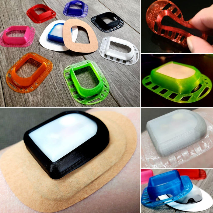 Omnipod Dash & Eros : Reusable 50/50 Infiniflex Protective Overlay Guard : Soft & Flexible Armor Case Omnipod Dash & Eros Flexible Guard Freedom Bands For Diabetics