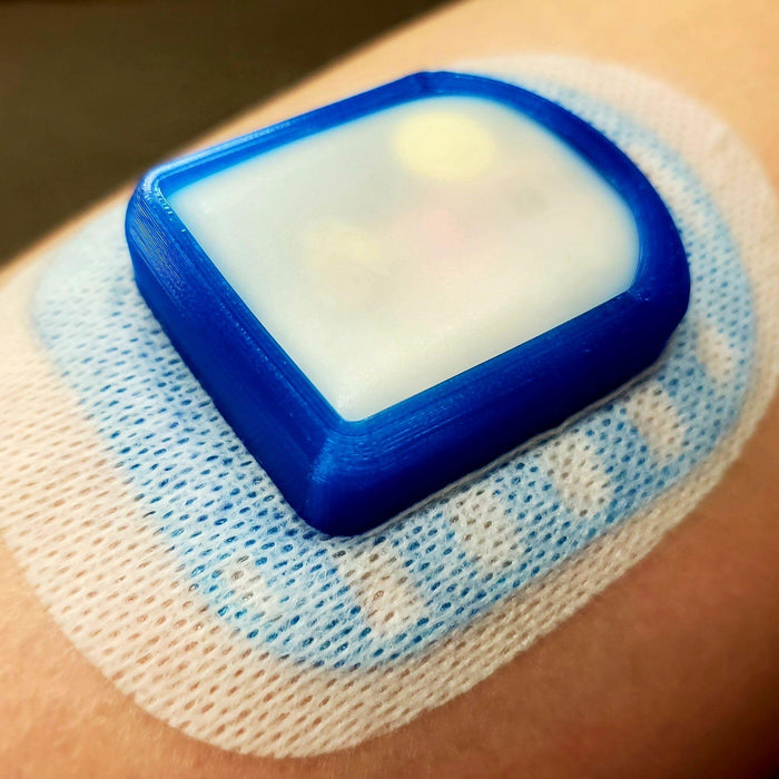 Awareness Blue Crystal / Free Sample : White Micro-woven