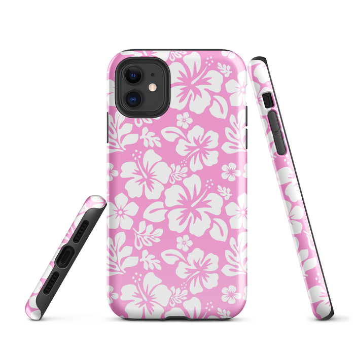 Pink and White Hawaiian Flowers Tough Case for iPhone® – Extremely Stoked®