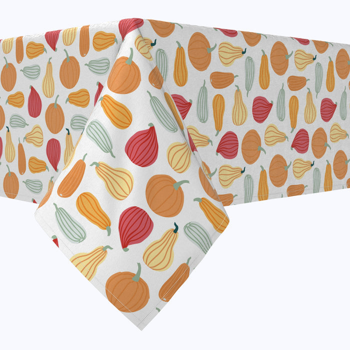 Pumpkins of Different Shapes Cotton Rectangles