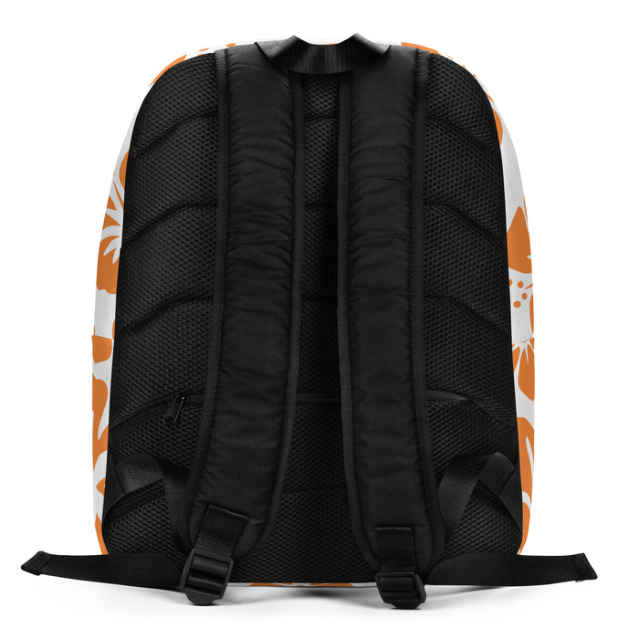 Royal Blue and Orange Hawaiian Print Backpack - Extremely Stoked