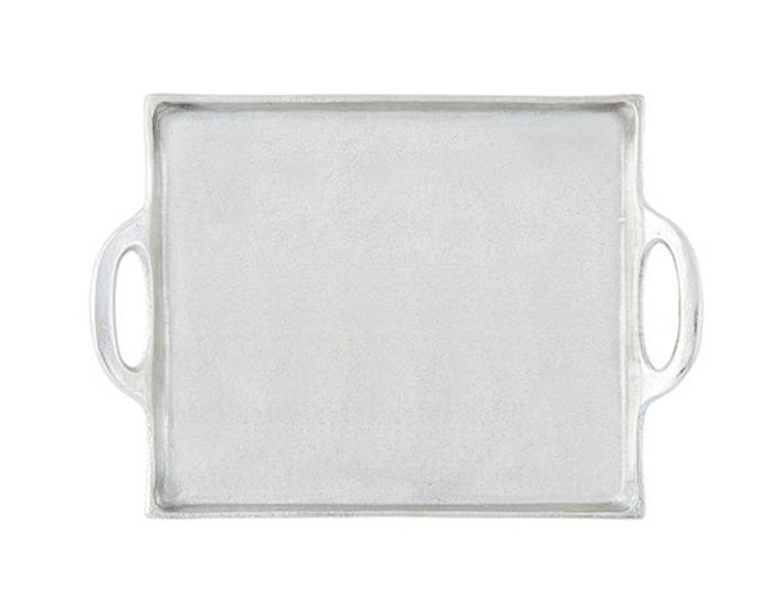 SILVER ALUMINUM TRAY - 2 SIZES