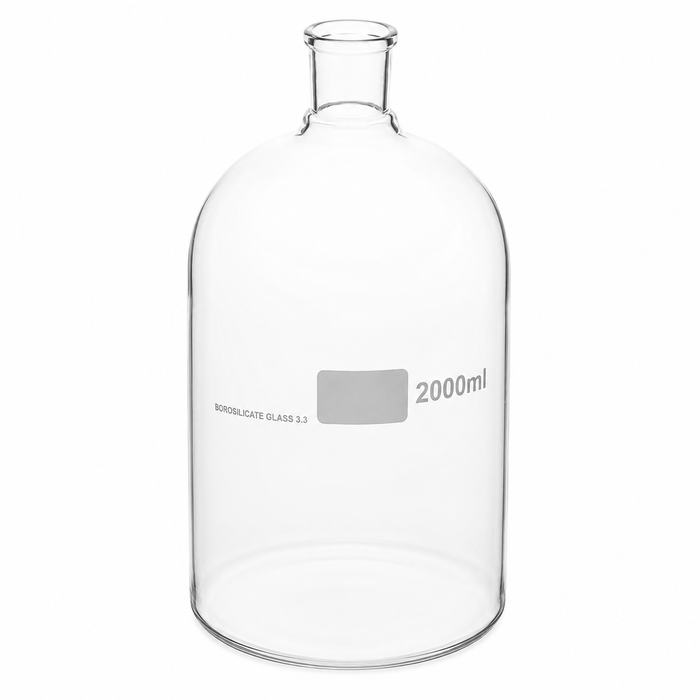 Solution Bottle Borosilicate Glass With Plain Tooled Neck