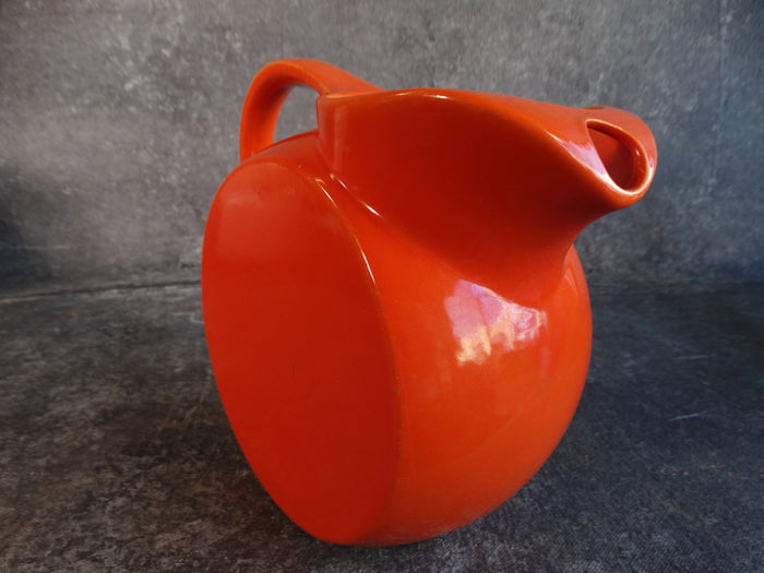 Vernon Kilns Modern California Ice Lip Ball Pitcher in Orange CA2250