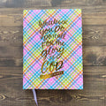 Whatever you do, do it all for the glory of God Gingham Notebook by Taylor Elliott Designs - Lyla's: Clothing & Gifts - Online and Rockwall Texas Boutique