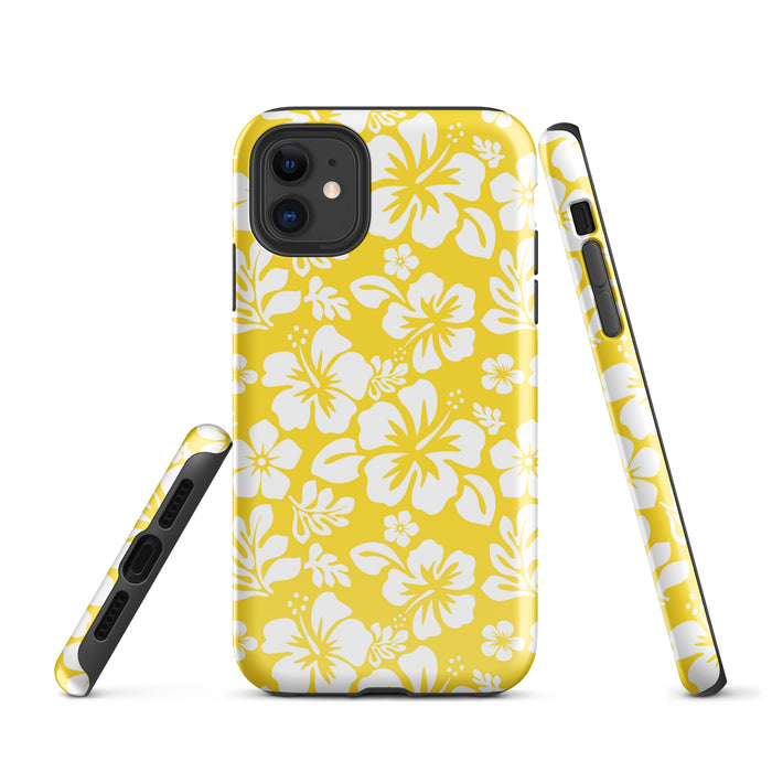 Yellow and White Hawaiian Flowers Tough Case for iPhone® – Extremely Stoked®